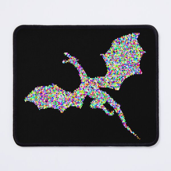 Item preview, Dragon Pixelated triangles flying dragon designed and sold by Handstand365.