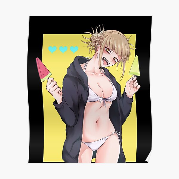 Toga Himiko Sexy Big Boobs Lewds Bikini Poster By Wayneviet Redbubble