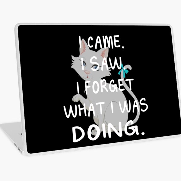 I CAME I SAW I FORGOT WHAT I WAS DOING Laptop Skin