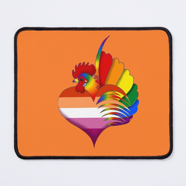 Item preview, Lesbian Pride Serama Heart designed and sold by Kit Ellsworth.
