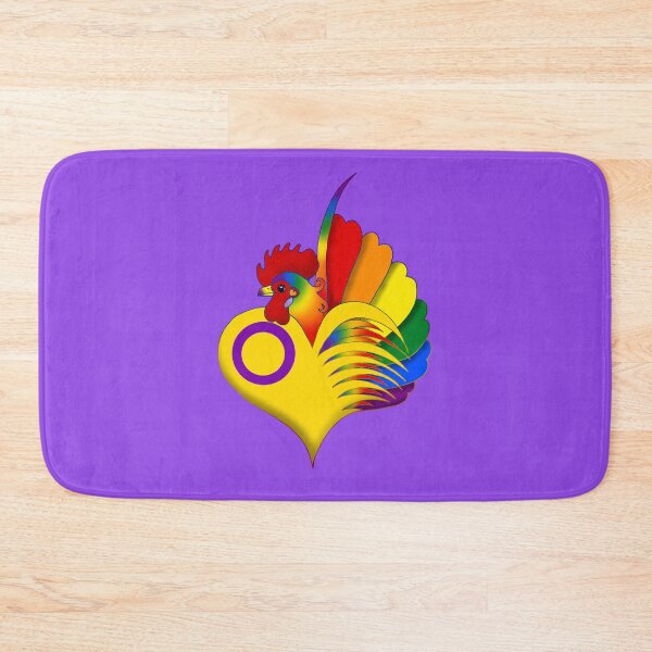 Item preview, Intersex Pride Serama Heart designed and sold by Kit Ellsworth.