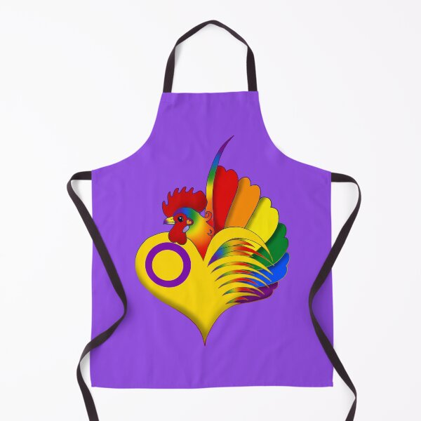 Item preview, Intersex Pride Serama Heart designed and sold by Kit Ellsworth.