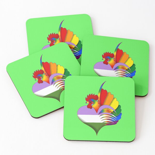 Item preview, Genderqueer Pride Serama Heart designed and sold by Kit Ellsworth.