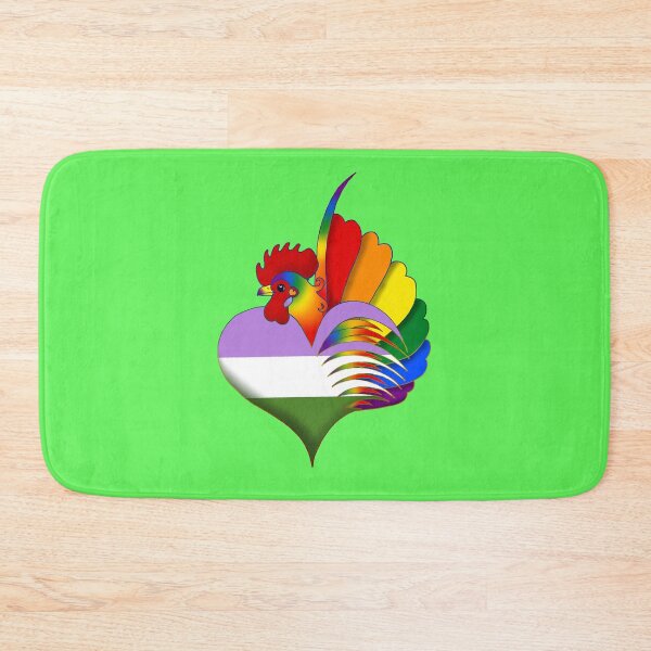 Item preview, Genderqueer Pride Serama Heart designed and sold by Kit Ellsworth.