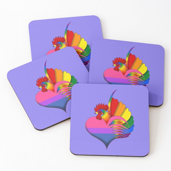 Item preview, Bisexual Pride Serama Heart designed and sold by Kit Ellsworth.