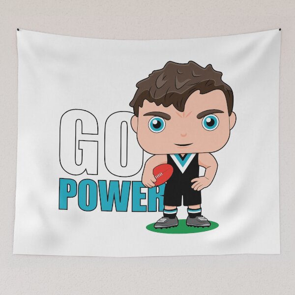 Item preview, Cute Port Adelaide Power Football Mascot - Go Power designed and sold by essjaydesigns.