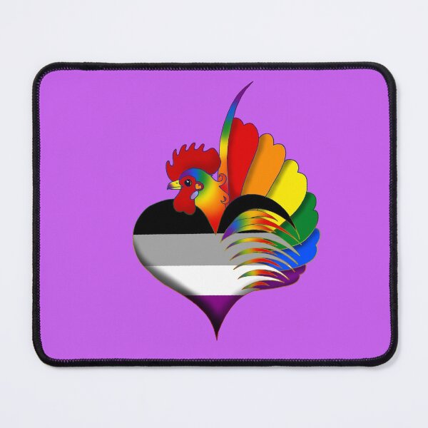 Item preview, Asexual Pride Serama Heart designed and sold by Kit Ellsworth.