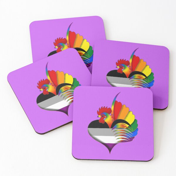 Item preview, Asexual Pride Serama Heart designed and sold by Kit Ellsworth.