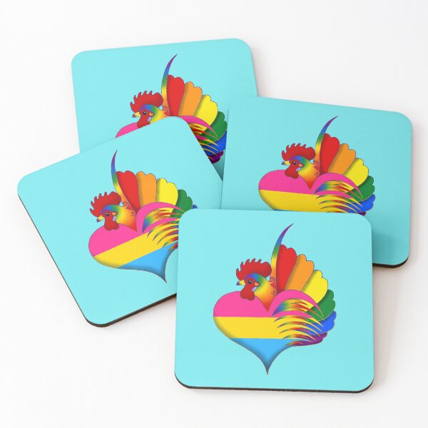 Item preview, Pansexual Pride Serama Heart designed and sold by Kit Ellsworth.