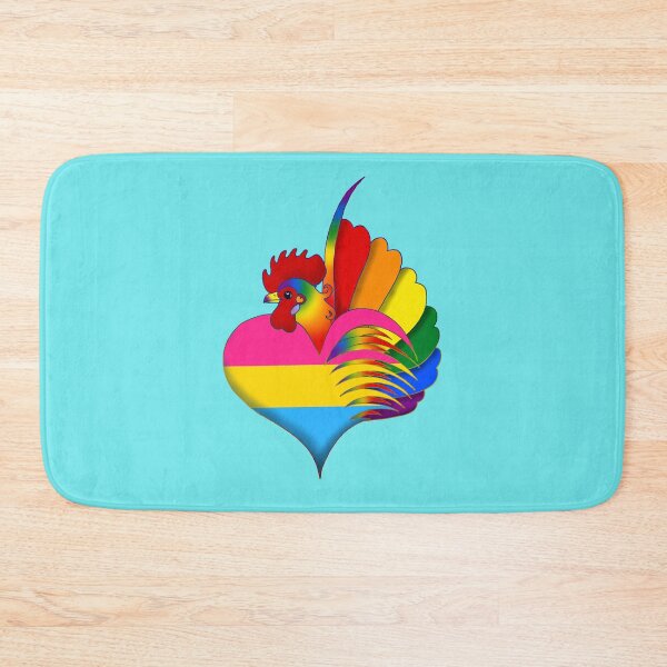 Item preview, Pansexual Pride Serama Heart designed and sold by Kit Ellsworth.