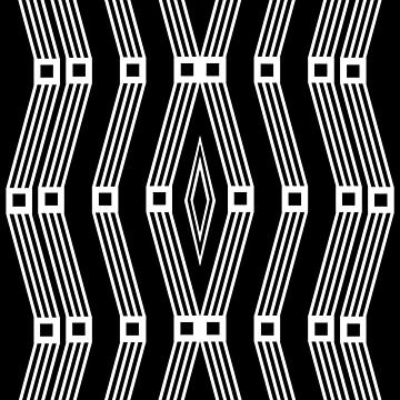 Artwork thumbnail, Geometric Line Zig Zag by Lafara