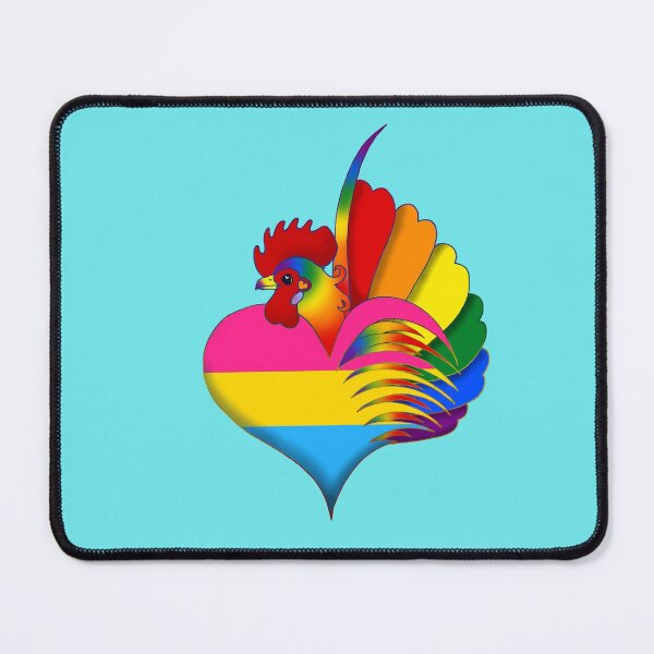 Item preview, Pansexual Pride Serama Heart designed and sold by Kit Ellsworth.