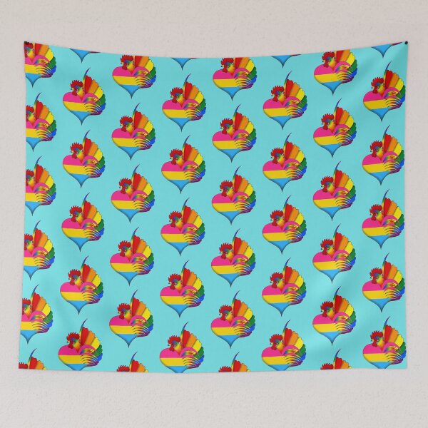 Item preview, Pansexual Pride Serama Heart designed and sold by Kit Ellsworth.