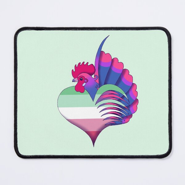 Item preview, Abrosexual Pride Serama Heart designed and sold by Kit Ellsworth.