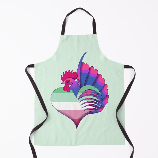 Item preview, Abrosexual Pride Serama Heart designed and sold by Kit Ellsworth.
