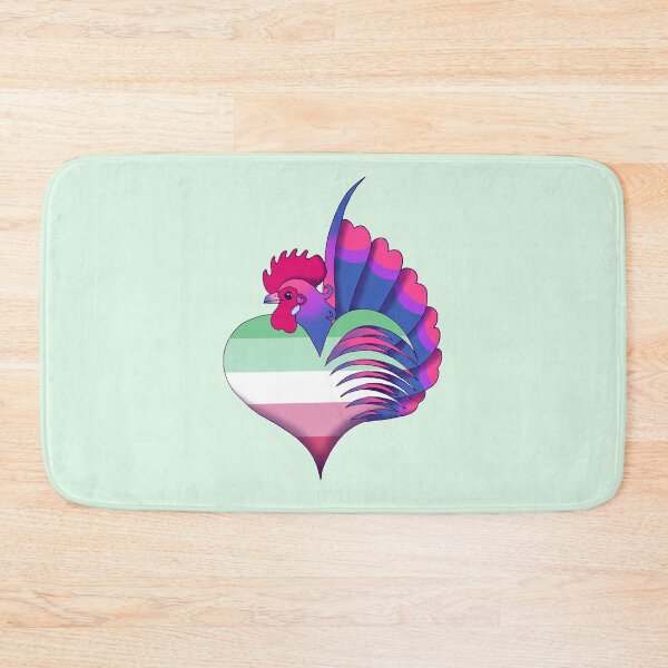 Item preview, Abrosexual Pride Serama Heart designed and sold by Kit Ellsworth.