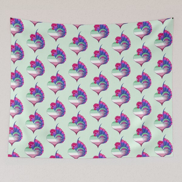 Item preview, Abrosexual Pride Serama Heart designed and sold by Kit Ellsworth.