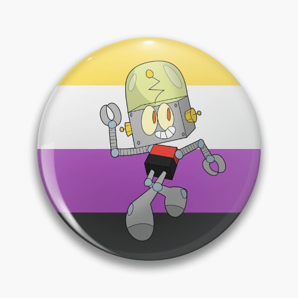 Item preview, Robot Jones - Nonbinary Pride designed and sold by Luke Aldric.