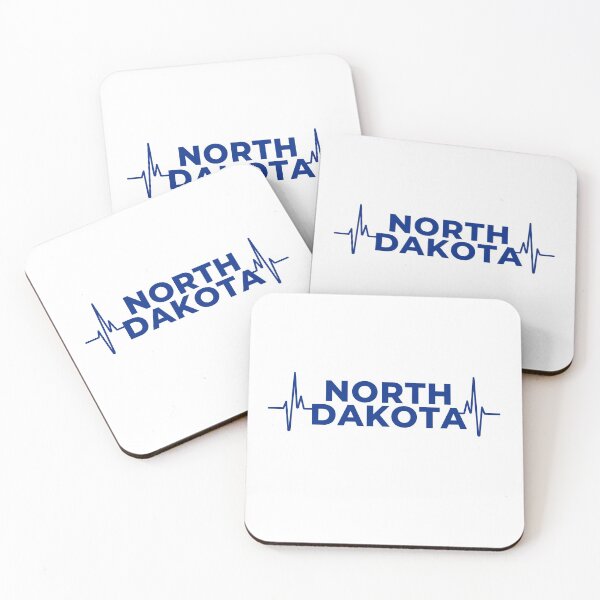 Item preview, North Dakota Heartbeat Line designed and sold by teewearstyle.