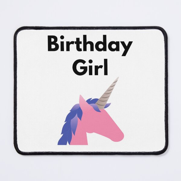 Item preview, Birthday Girl Unicorn Pink and Blue designed and sold by JRice66.