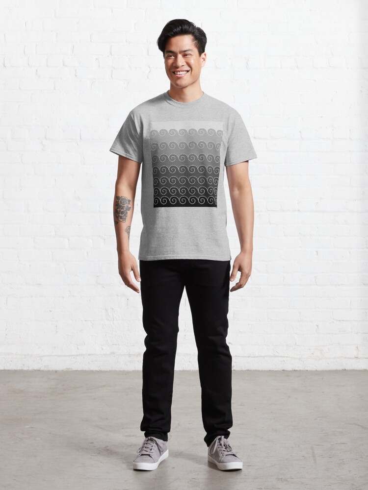 Alternate view of Mystical Japanese Wave Pattern Classic T-Shirt
