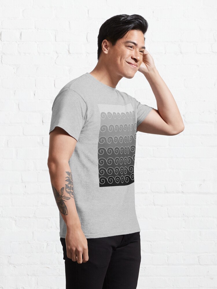 Alternate view of Mystical Japanese Wave Pattern Classic T-Shirt