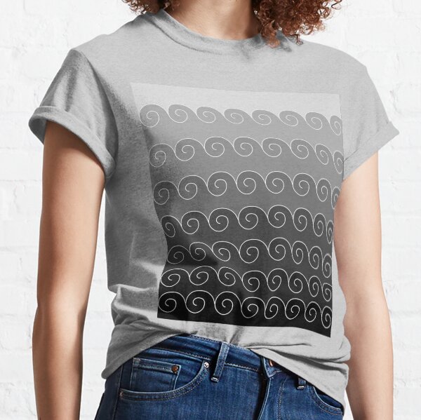 Mystical Japanese Wave Pattern Classic T-Shirt