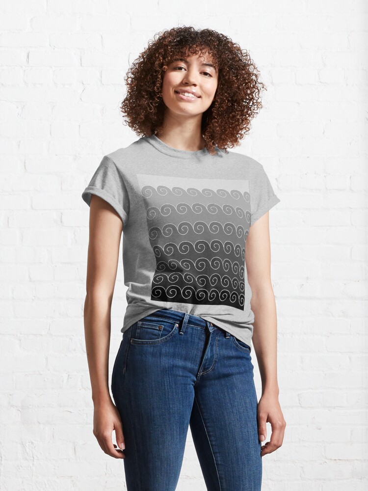Alternate view of Mystical Japanese Wave Pattern Classic T-Shirt