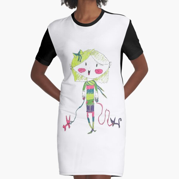 alpha girl Graphic T-Shirt Dress