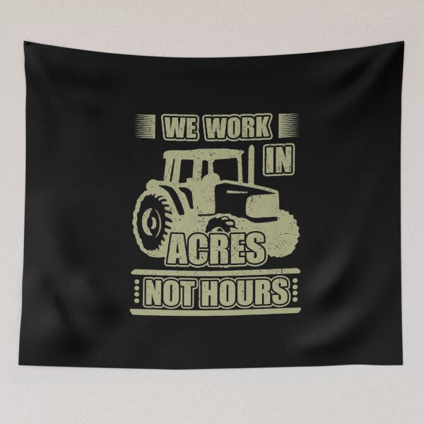 Item preview, We Work Acres Not Hours Farmer Shirt Farming Tshirt Rancher designed and sold by wi trendshop.