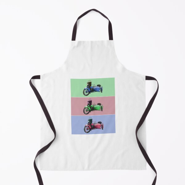 Item preview, CLASSIC VINTAGE RACING SIDECAR MOTORCYCLE IN 3 RETRO COLORS designed and sold by MrCreativeArts.