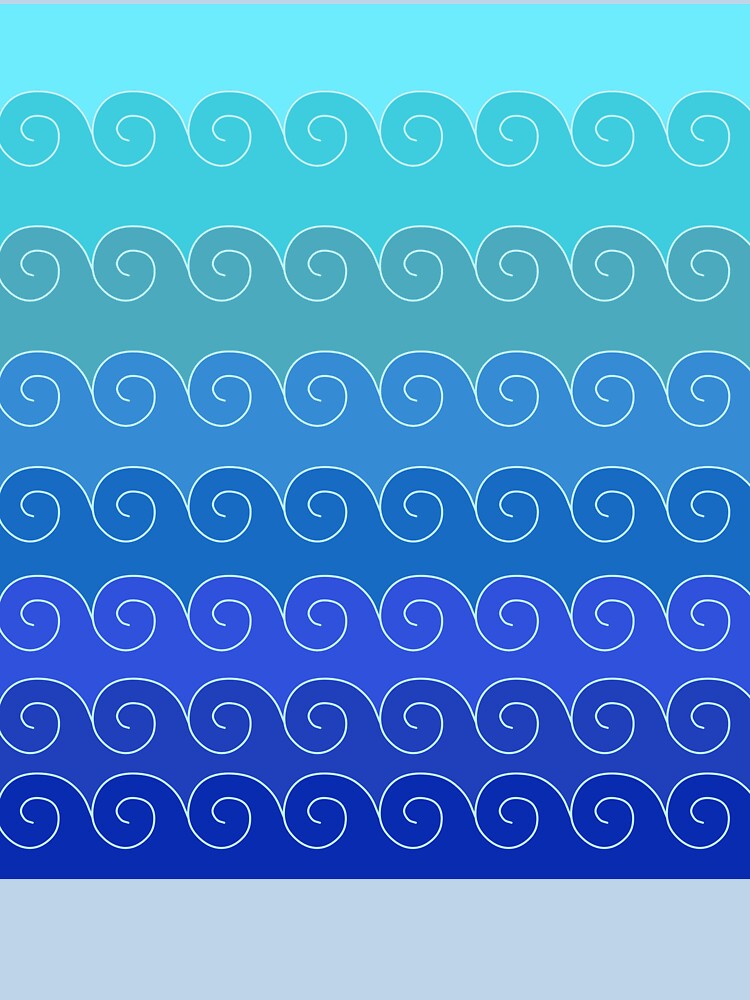 Thumbnail 7 of 7, Classic T-Shirt, Mystical Japanese Wave Pattern Series1 designed and sold by vkdezine.