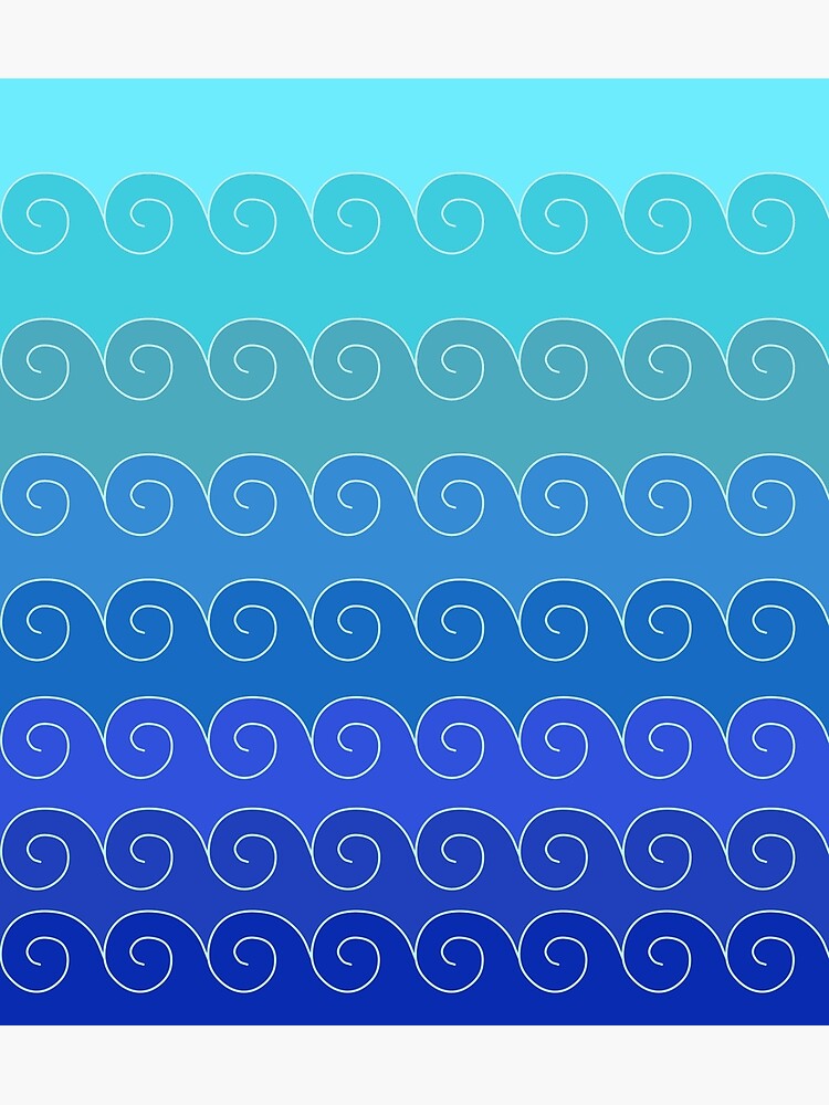 Mystical Japanese Wave Pattern Series1 by vkdezine
