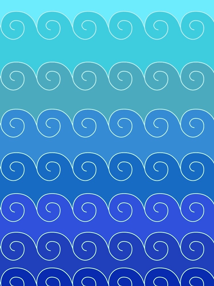 Mystical Japanese Wave Pattern Series1 by vkdezine
