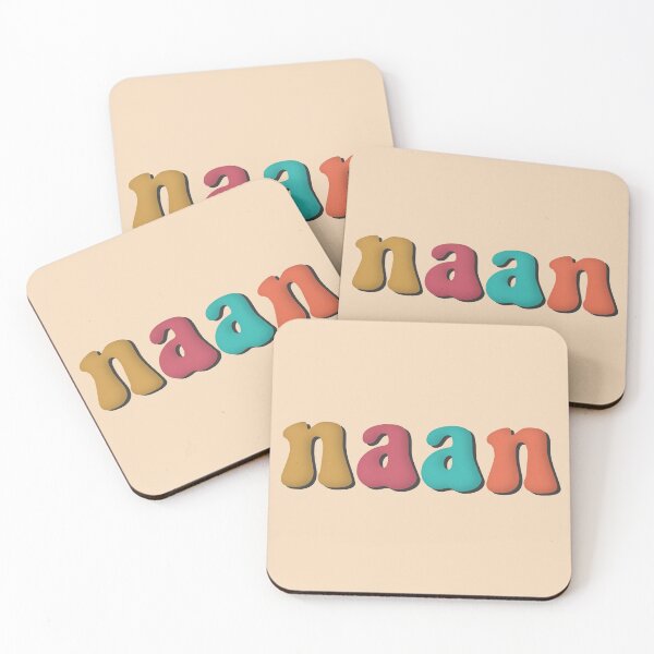 Item preview, Naan Retro Yellow Red Cyan Orange designed and sold by cashewdays.