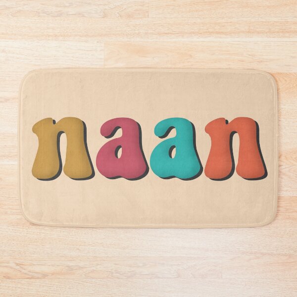 Item preview, Naan Retro Yellow Red Cyan Orange designed and sold by cashewdays.
