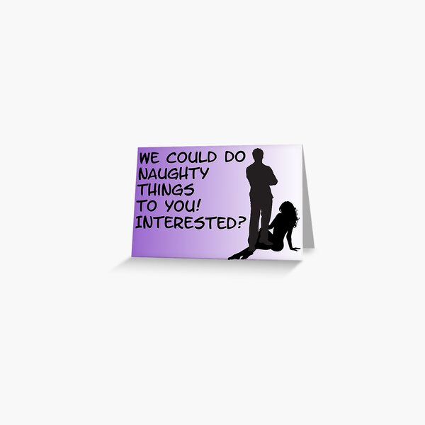 Item preview, Threesome Invitation We Could Do Naughty Things to You! Interested? Swinger Lifestyle designed and sold by swingersshop.