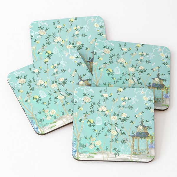 Item preview, Etude Mint Green Chinoiserie Garden designed and sold by Yunihadi.