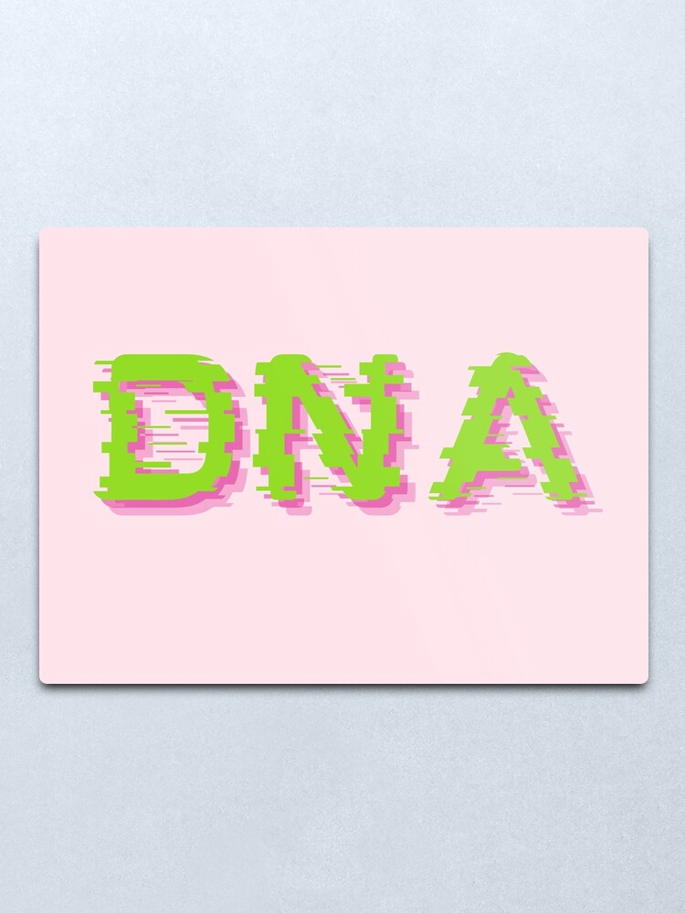 Bts Dna Song Logo Metal Print For Sale By Foolishhearts Redbubble