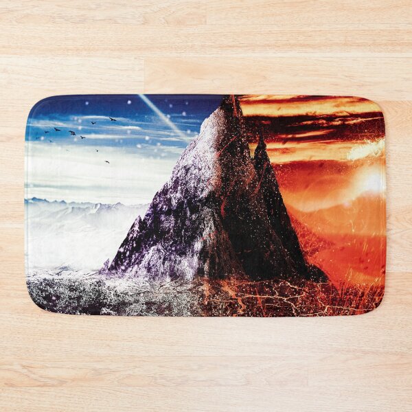Item preview, Freezing and Blazing Mountain:Surreal, Heaven-Hell Vibes , Surrealistic, Surrealism designed and sold by MAEffects.