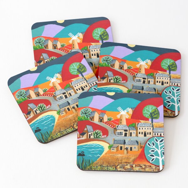 Item preview, Quaint village designed and sold by SueHolmArt.