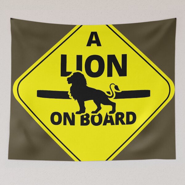 Item preview, A Lion On Board designed and sold by Tatzki-Design.