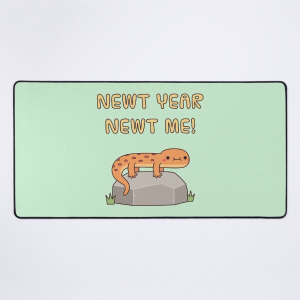 Item preview, Cute Newt Year Newt Me New Year Pun designed and sold by rustydoodle.