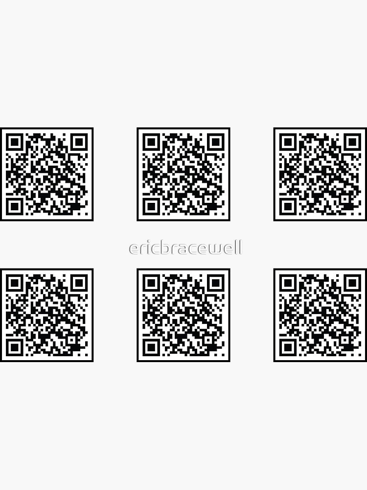 "Rick Roll - Rick Astley QR code Sticker Pack " Sticker for Sale by ...