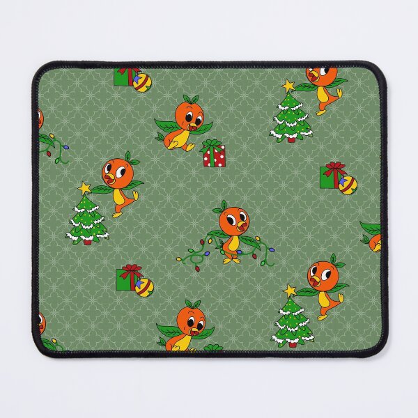 Item preview, Orange Birdie Christmas on Green designed and sold by Sharilea.