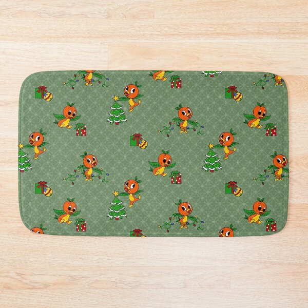 Item preview, Orange Birdie Christmas on Green designed and sold by Sharilea.