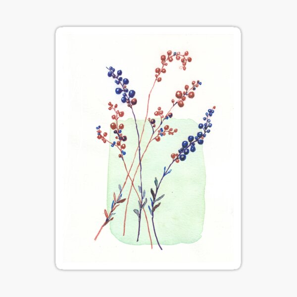 Artikel-Vorschau von Blaue und braune Beeren, designt und verkauft von dabblerinksie.