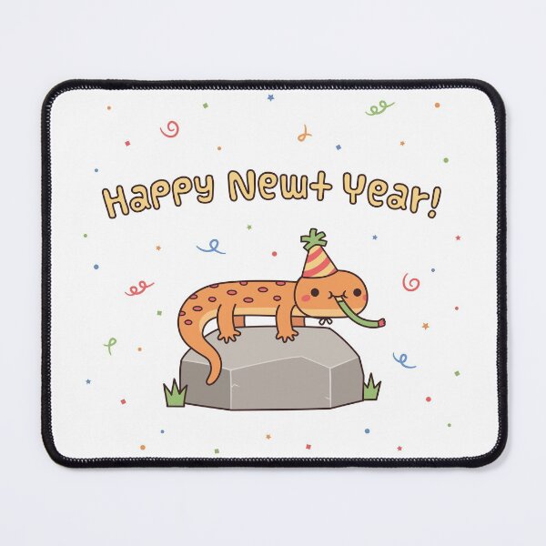 Item preview, Happy Newt Year Funny New Year Pun designed and sold by rustydoodle.