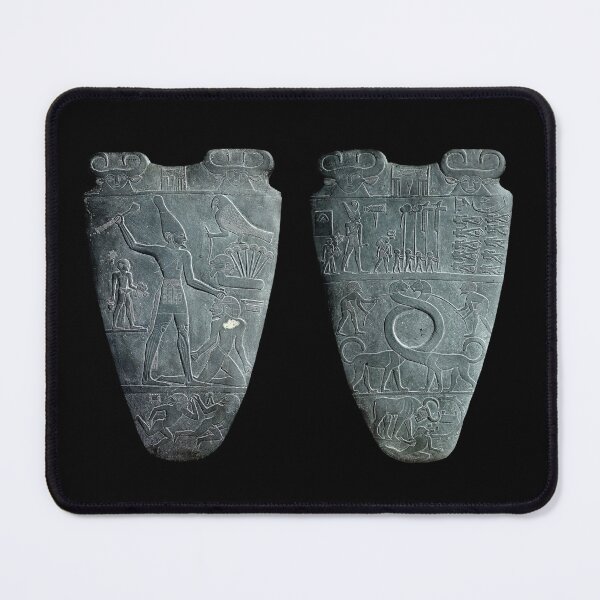 Item preview, Narmer palette (front and back) (on black) designed and sold by DotorEaon.