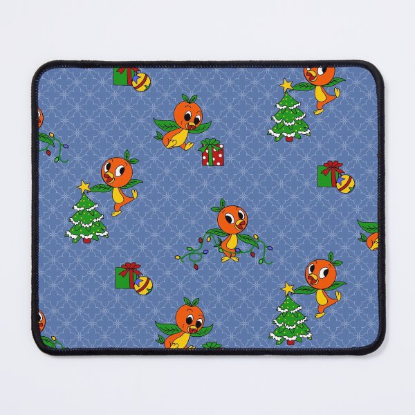 Item preview, Orange Birdie Christmas on Blue designed and sold by Sharilea.